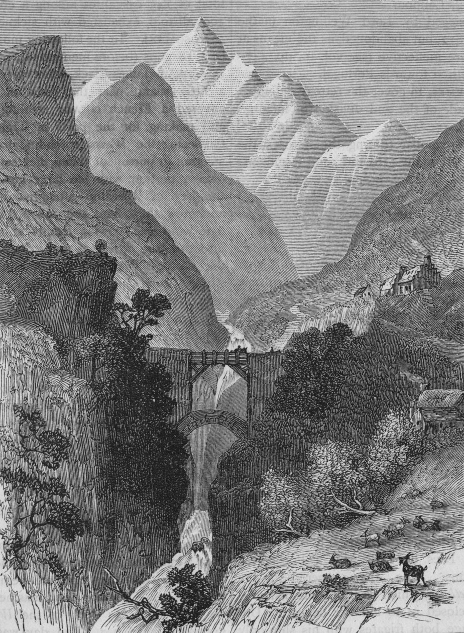 Uitzicht in de Pyreneeën, ca. 1880 door Unbekannt