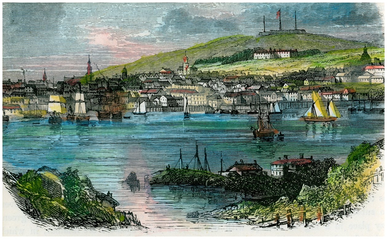 Uitzicht op Halifax, Nova Scotia, ca. 1870 door Unbekannt