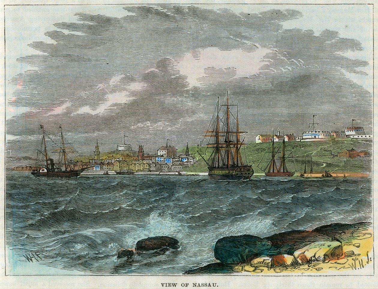 Uitzicht op Nassau, Bahama