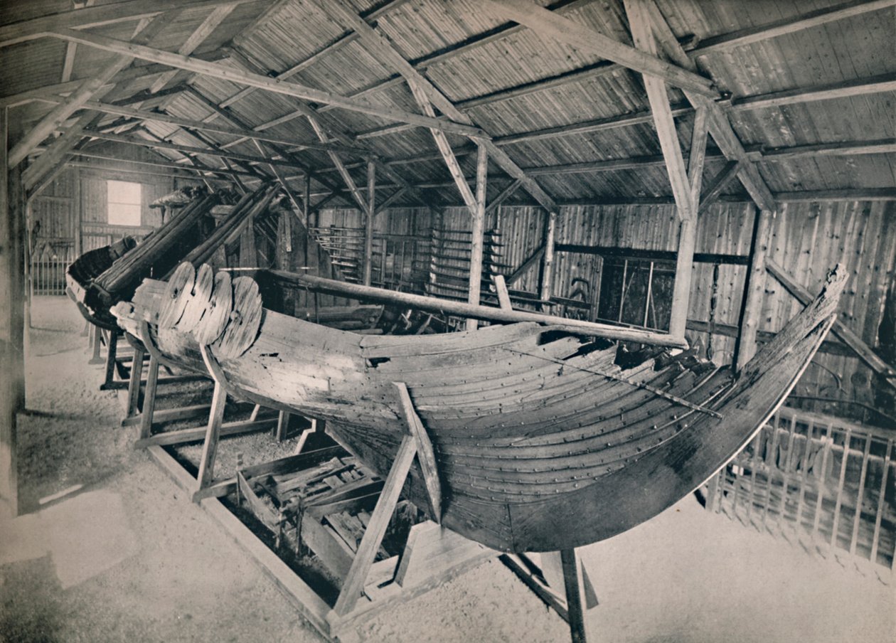 Vikingschip, 1914 door Unbekannt