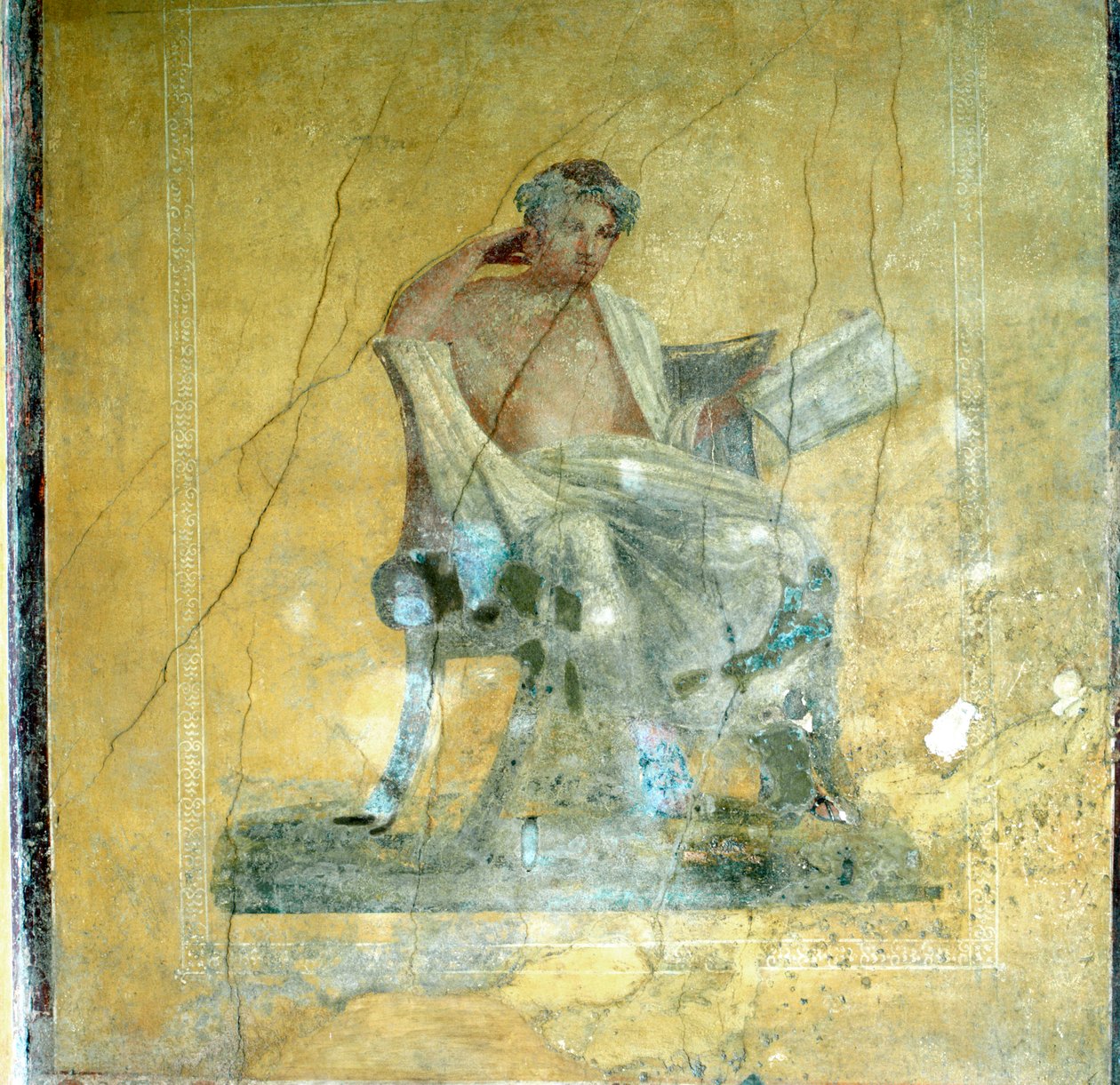 Muurschildering, Huis van de Menander, Pompeii door Unbekannt