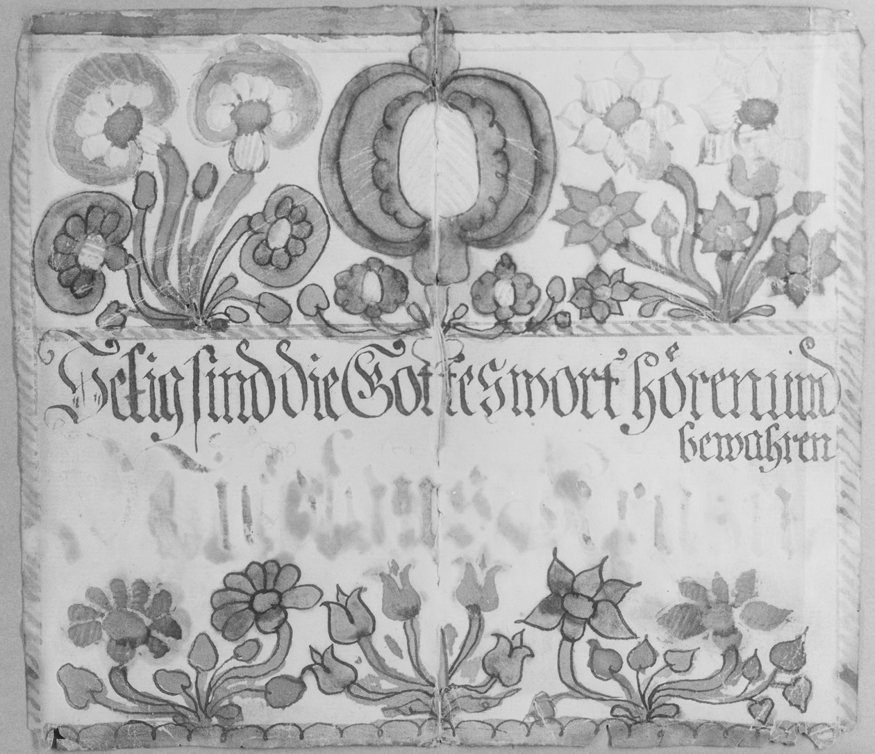 Muurtekst, ca. 1785 door Unbekannt