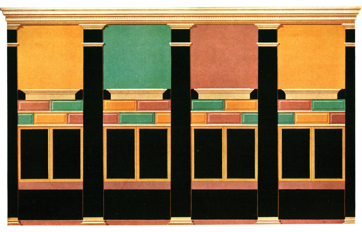 Muurdecoratie, Pompeii, Italië door Unbekannt