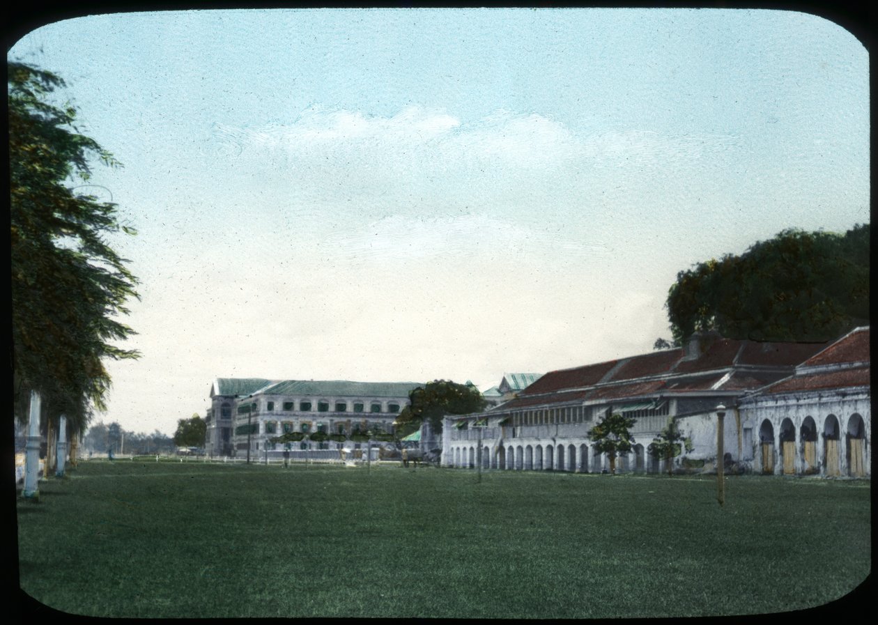 Oorlogsdepartement gebouwen en militaire academie, Bangkok, Siam door Unbekannt
