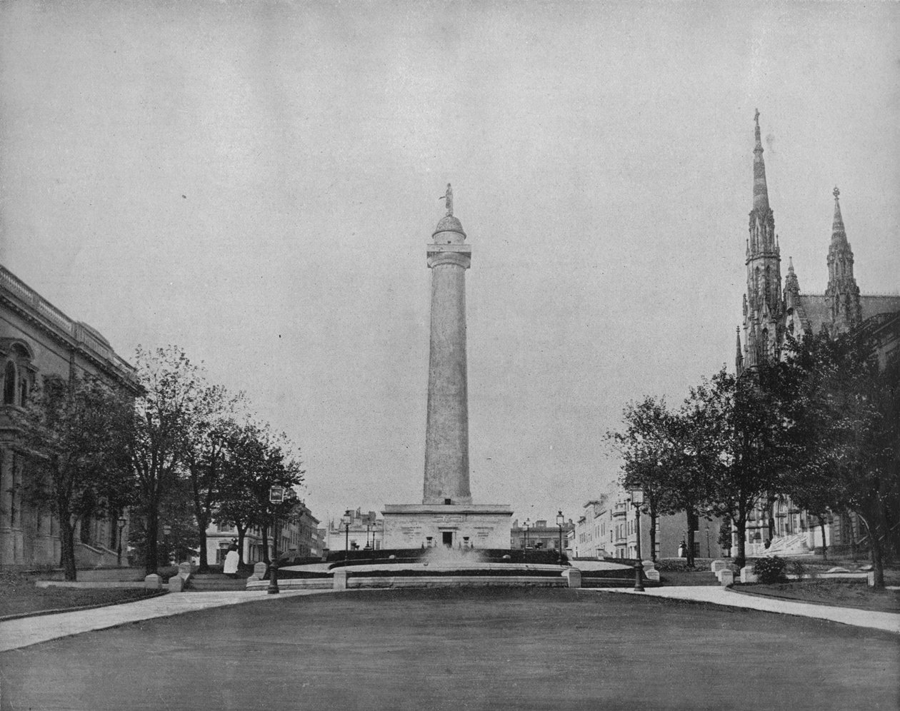 Washington Monument, Baltimore, c1897 door Unbekannt