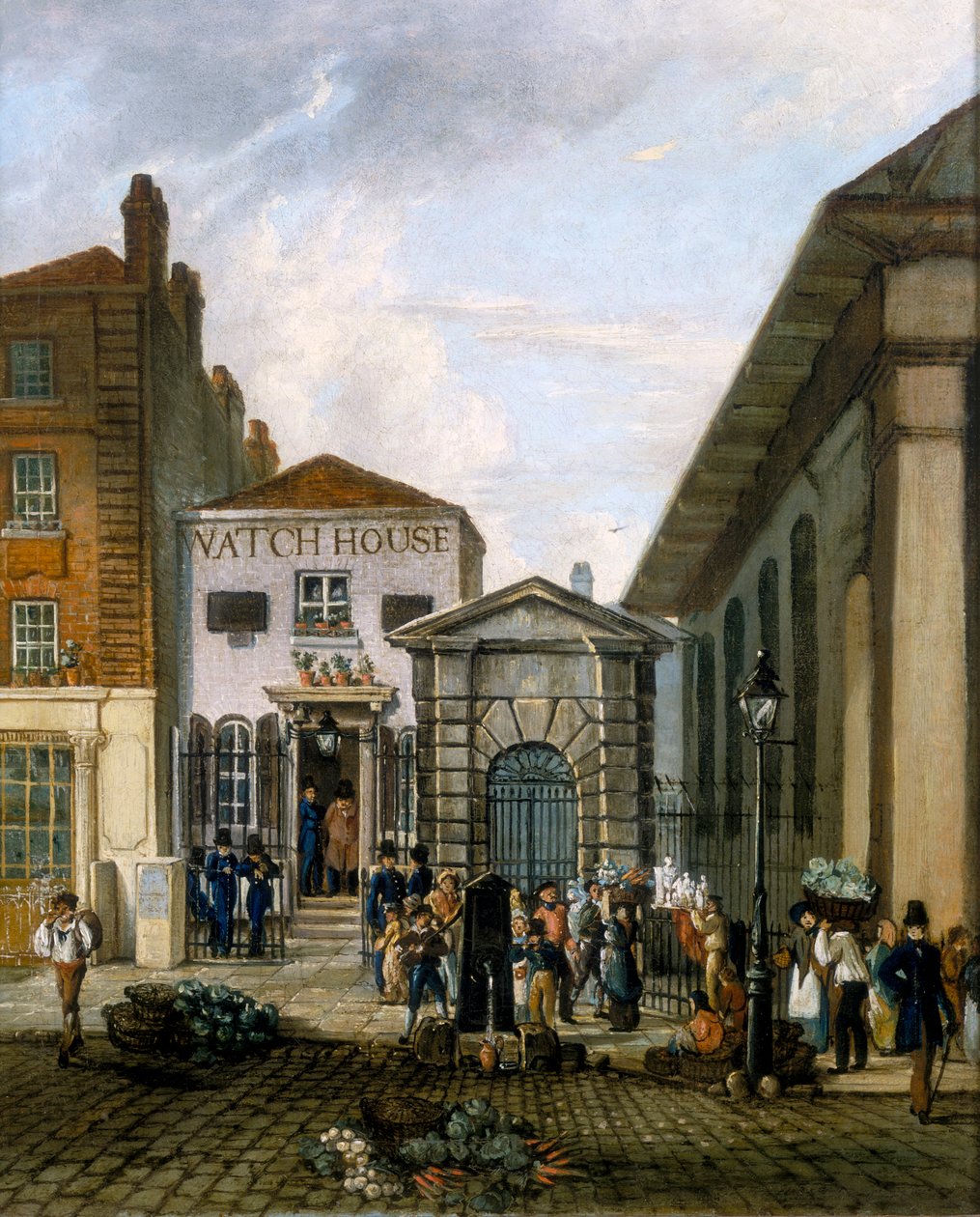 Wachthuis, Covent Garden, ca. 1835 door Unbekannt