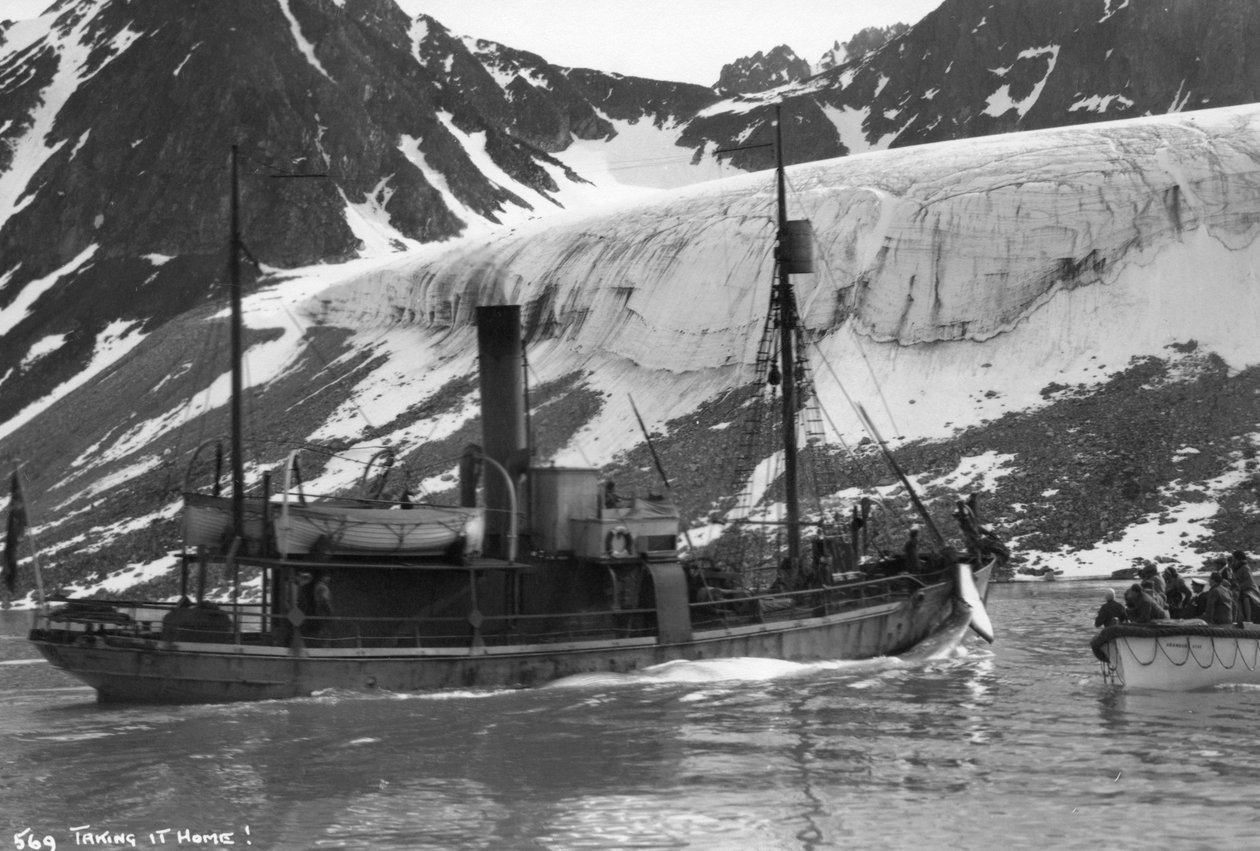 Walvisvangst, Magdalene Bay, Spitsbergen, Noorwegen, 1929 door Unbekannt