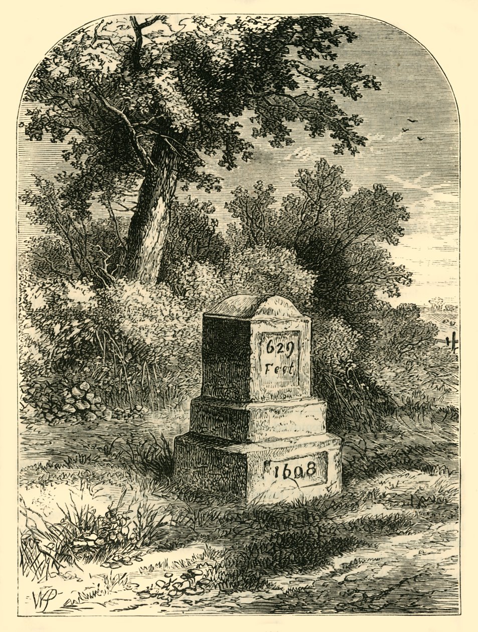 Whittingtons steen in 1820, ca. 1876 door Unbekannt