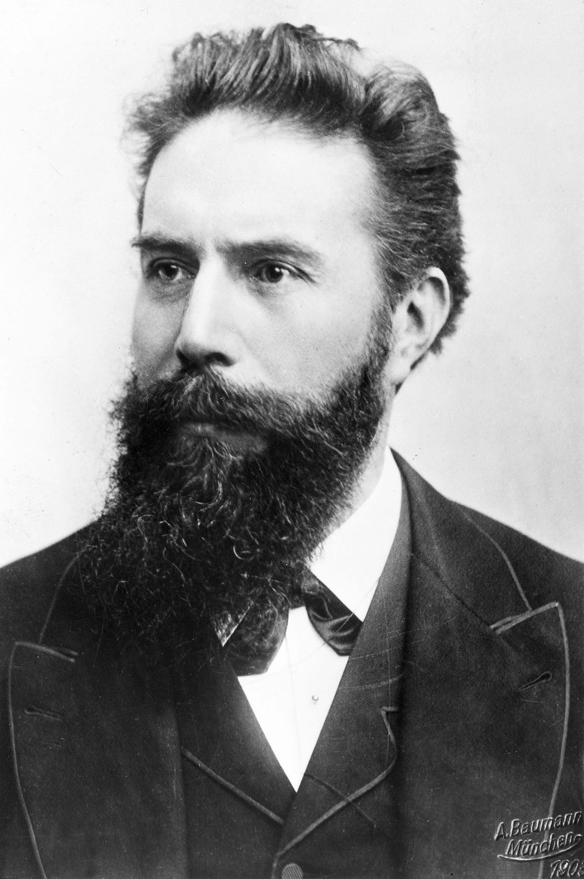Wilhelm Conrad Roentgen, Duitse natuurkundige, ca. 1900 door Unbekannt