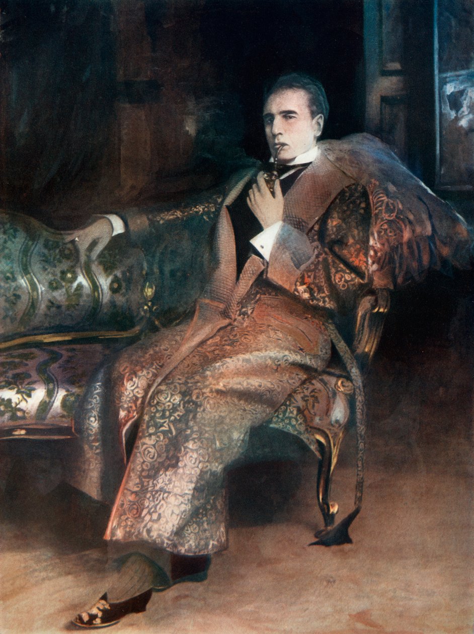 William Gillette in Sherlock Holmes, ca. 1902 door Unbekannt
