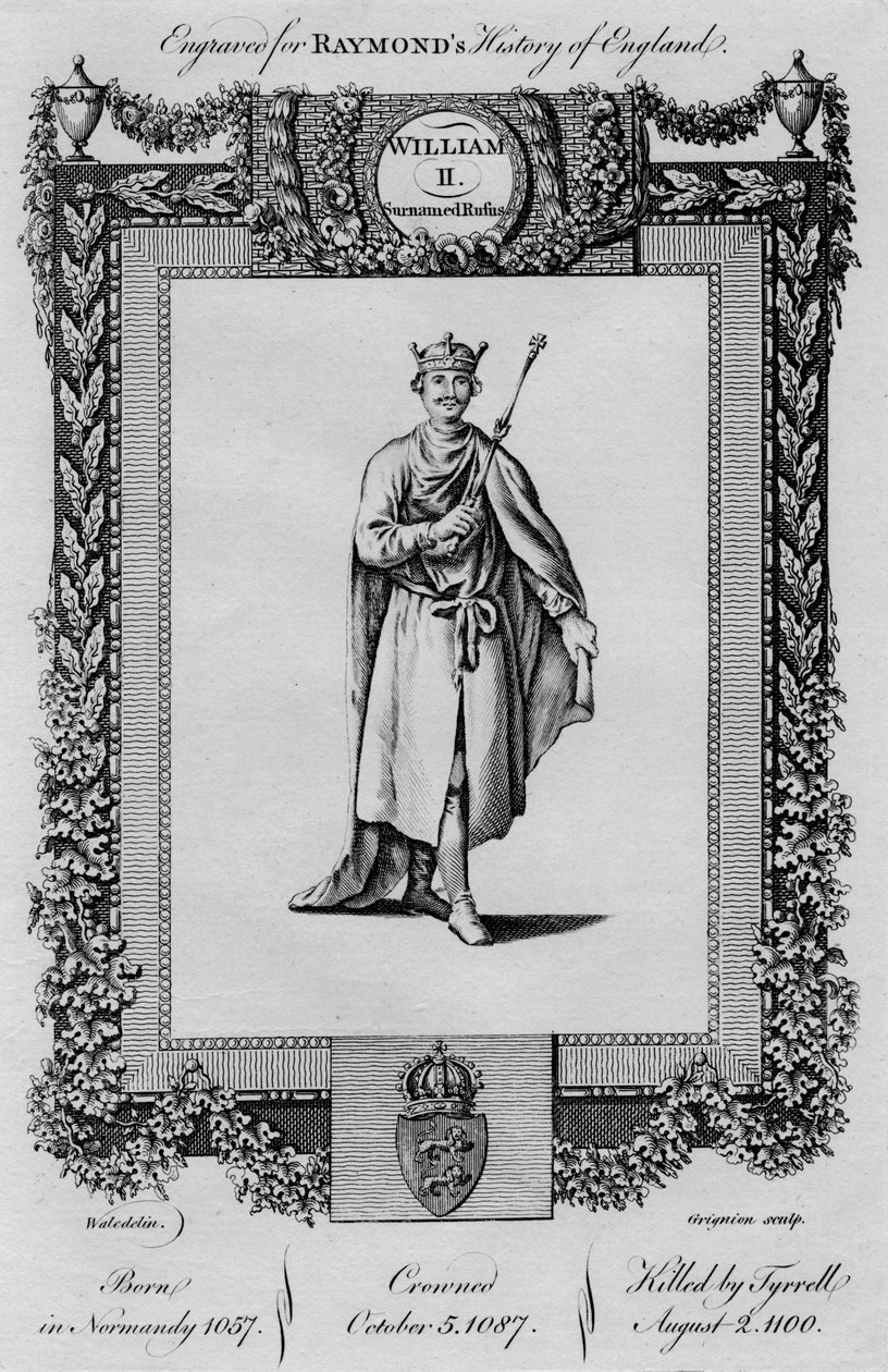 Willem II. Bijgenaamd Rufus, ca. 1787 door Unbekannt