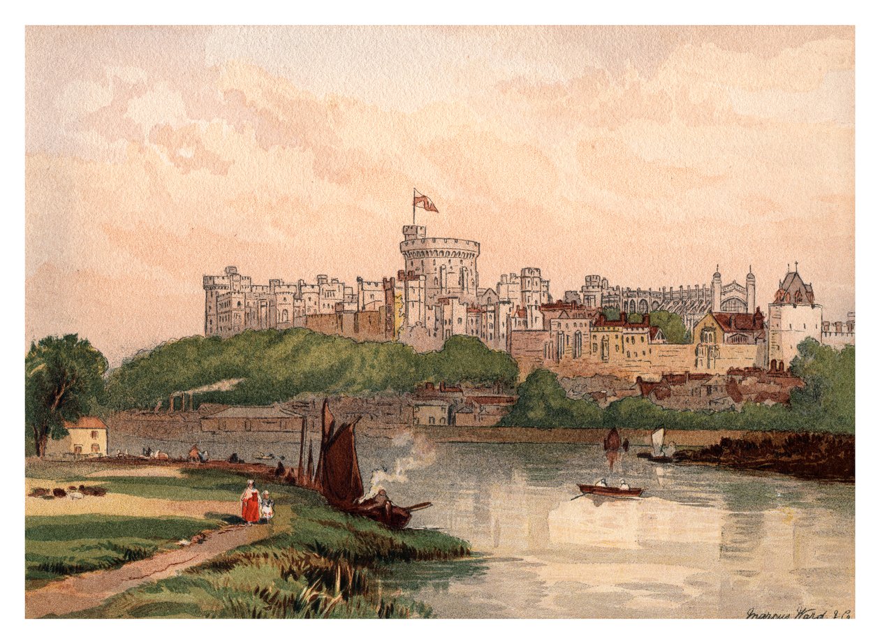 Windsor Castle, 1880 door Unbekannt