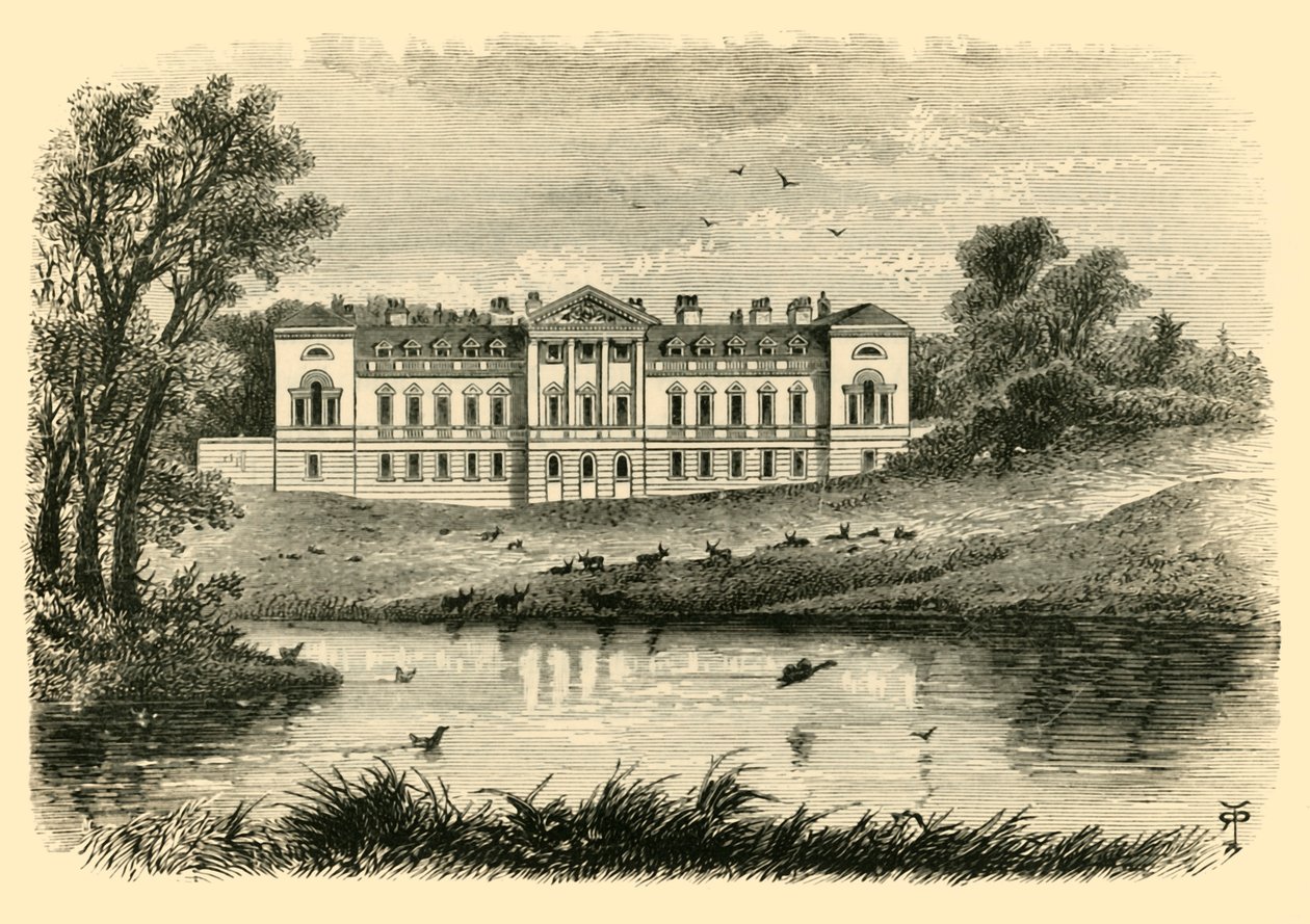 Woburn Abbey - De westelijke gevel, 1898 door Unbekannt