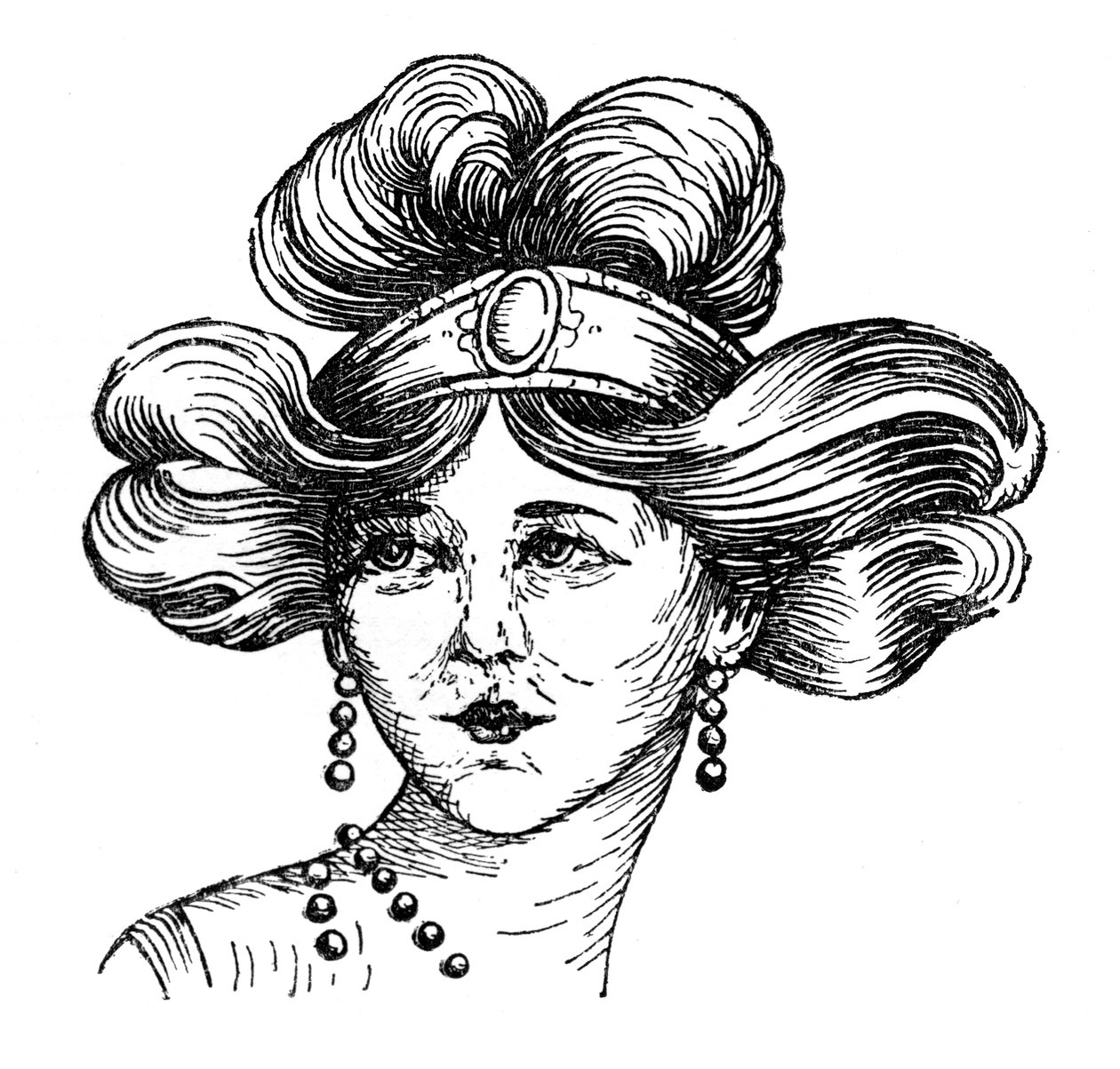 Kapsel van een vrouw, 1910 door Unbekannt