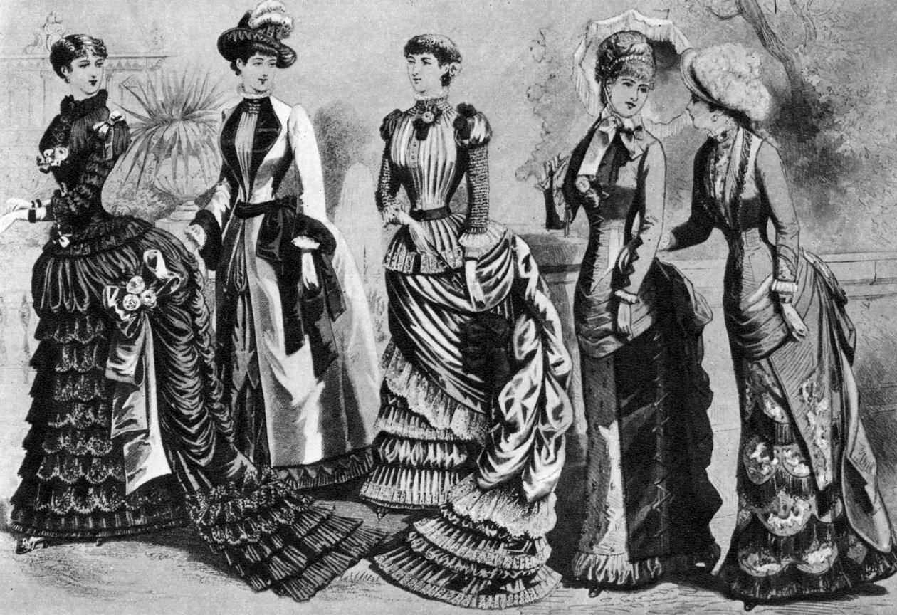 Damesmode van de jaren 1880 en 1890, 1937 door Unbekannt