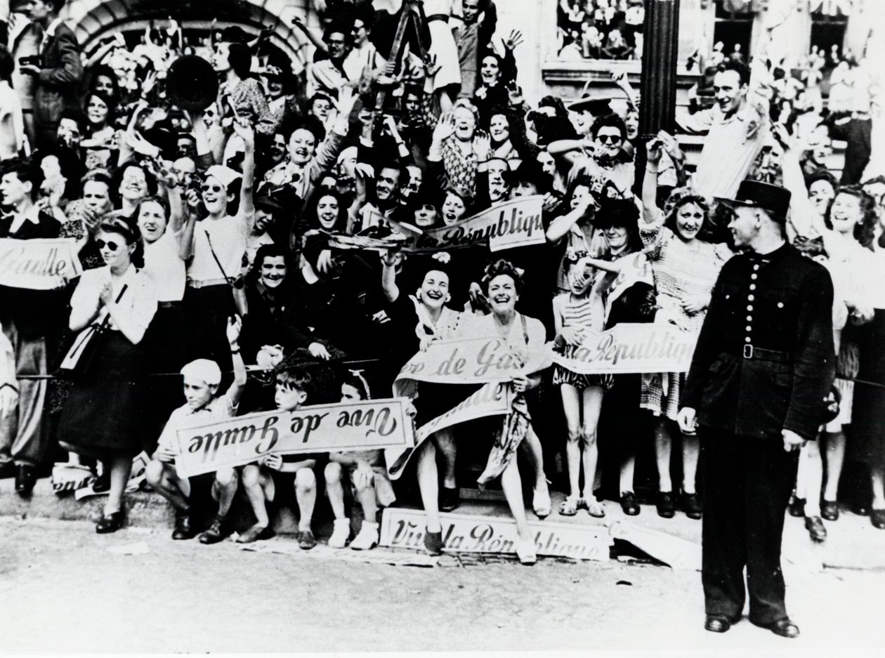 Wereldoorlog 2: Bevrijding van Parijs, 1944 door Unbekannt