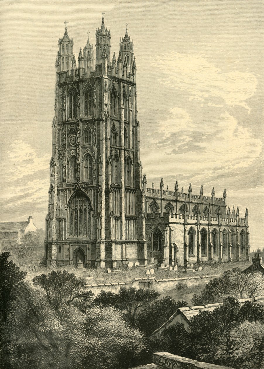 Wrexham Kerk, 1898 door Unbekannt