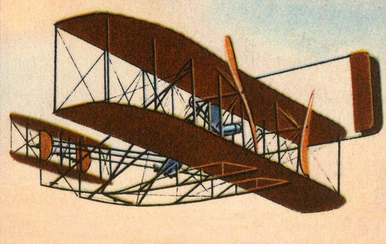 Wright brothers vliegtuig, ca. 1903 door Unbekannt