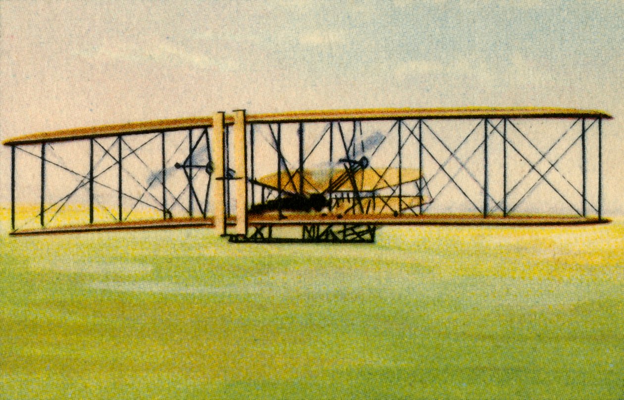 Zweefvliegtuig van de Gebroeders Wright, ca. 1900, 1932 door Unbekannt