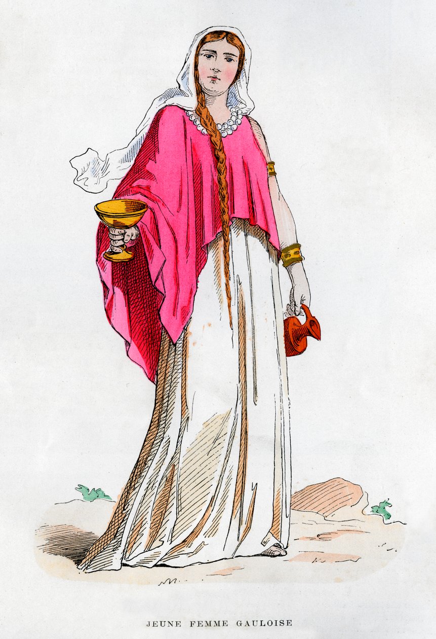 Jonge vrouwelijke Galliër, 1882-1884 door Unbekannt