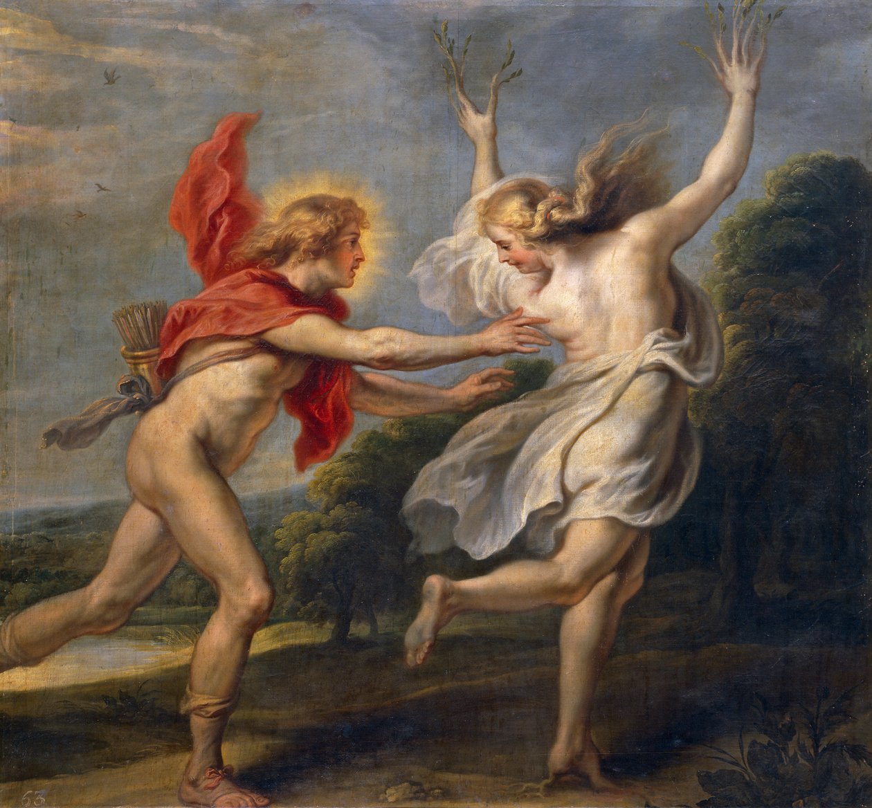 Daphne en Apollo door Unbekannt Unbekannt