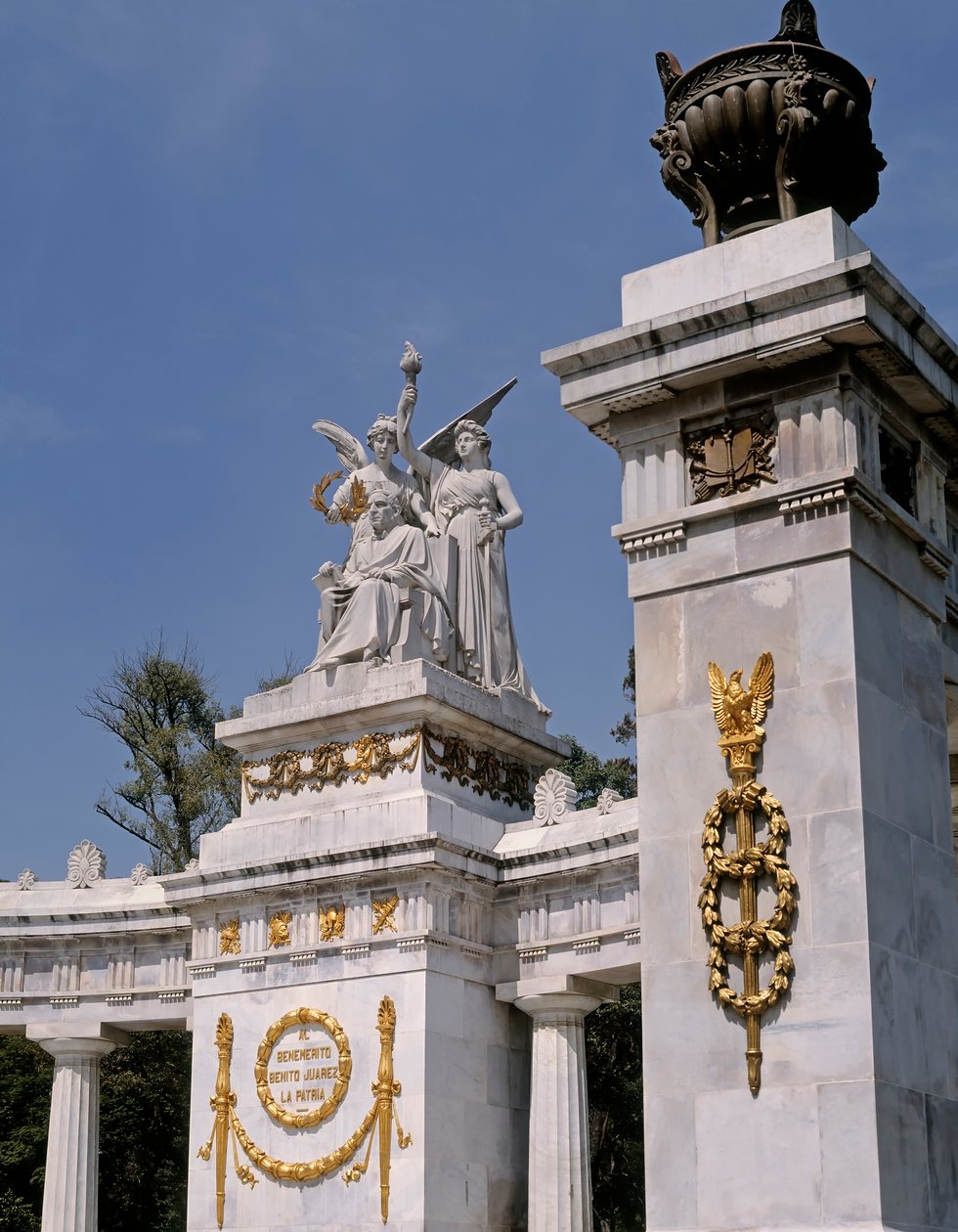 Mexico-Stad. Benito Juarez Hemicycle. door Unbekannt Unbekannt
