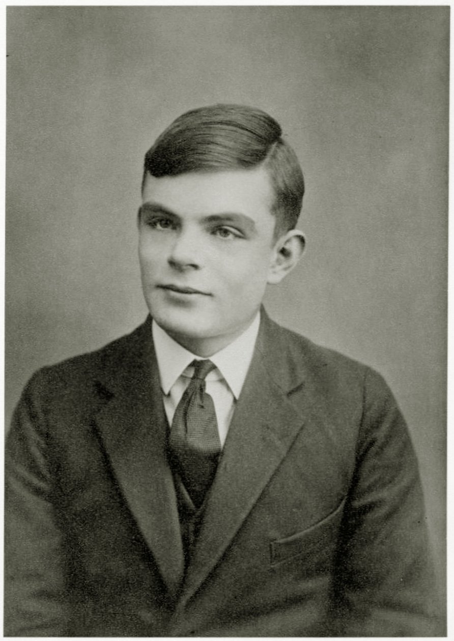 Portret van Alan Mathison Turing door Unbekannt Unbekannt