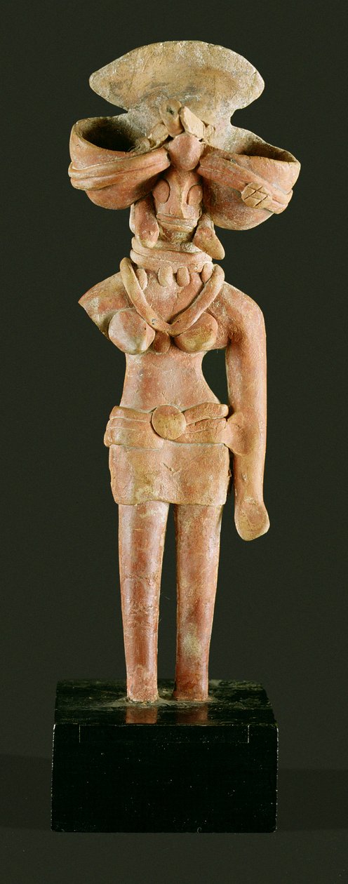 Terracotta Moedergodin, Mohenjodaro, 2300-1750 v.Chr. door Unbekannt Unbekannt