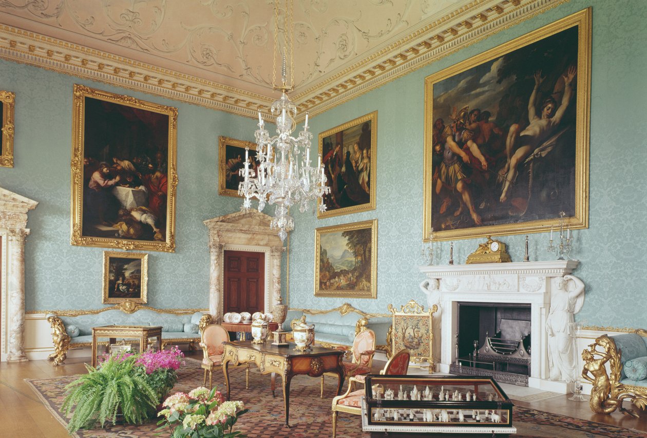 De Tekenzaal, Kedleston Hall, Derbyshire door Unbekannt Unbekannt