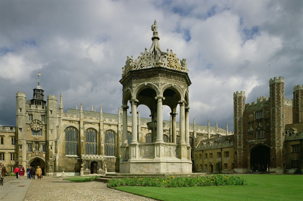 De Grote Binnenplaats, Trinity College, Cambridge door Unbekannt Unbekannt
