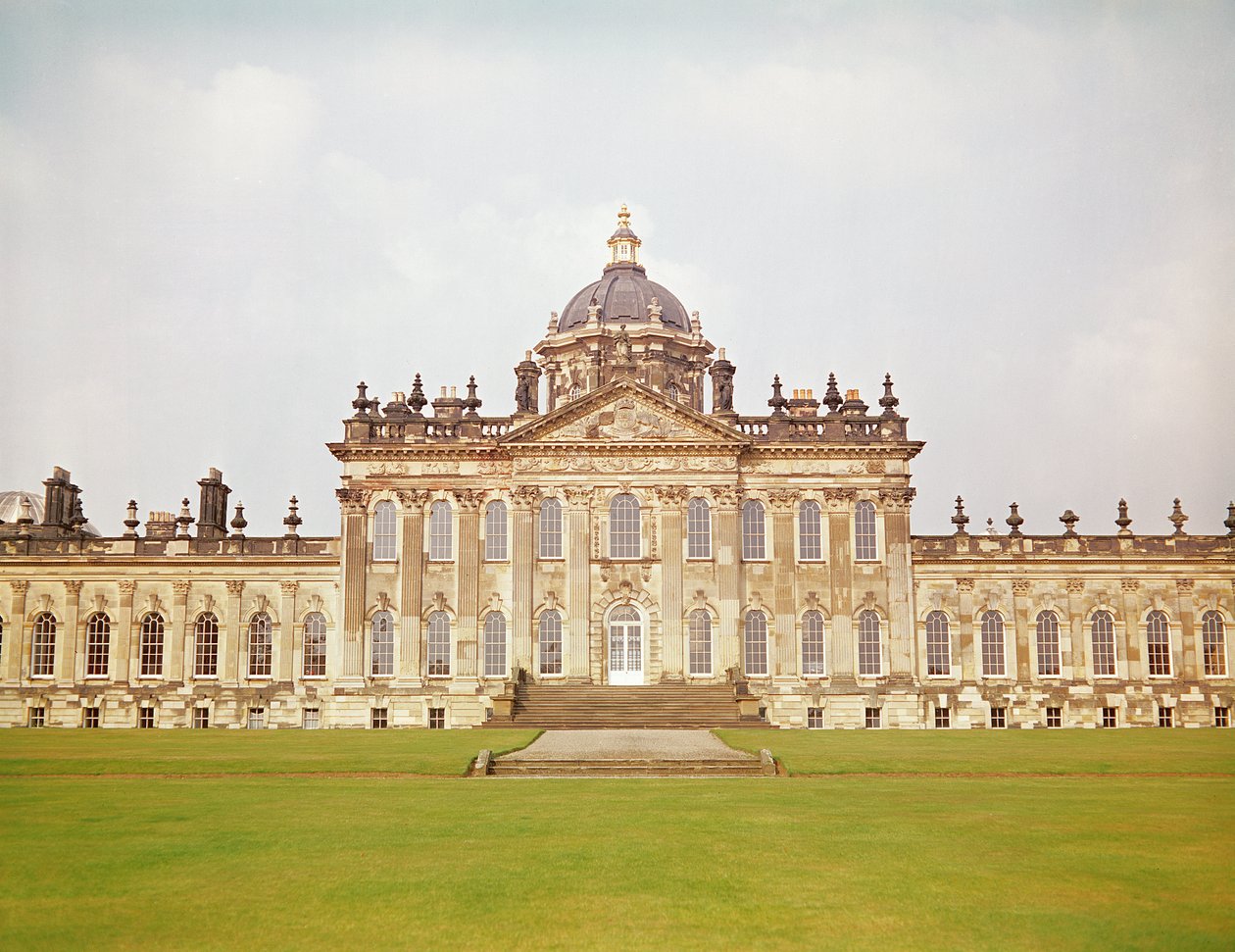 Uitzicht op Castle Howard door Unbekannt Unbekannt