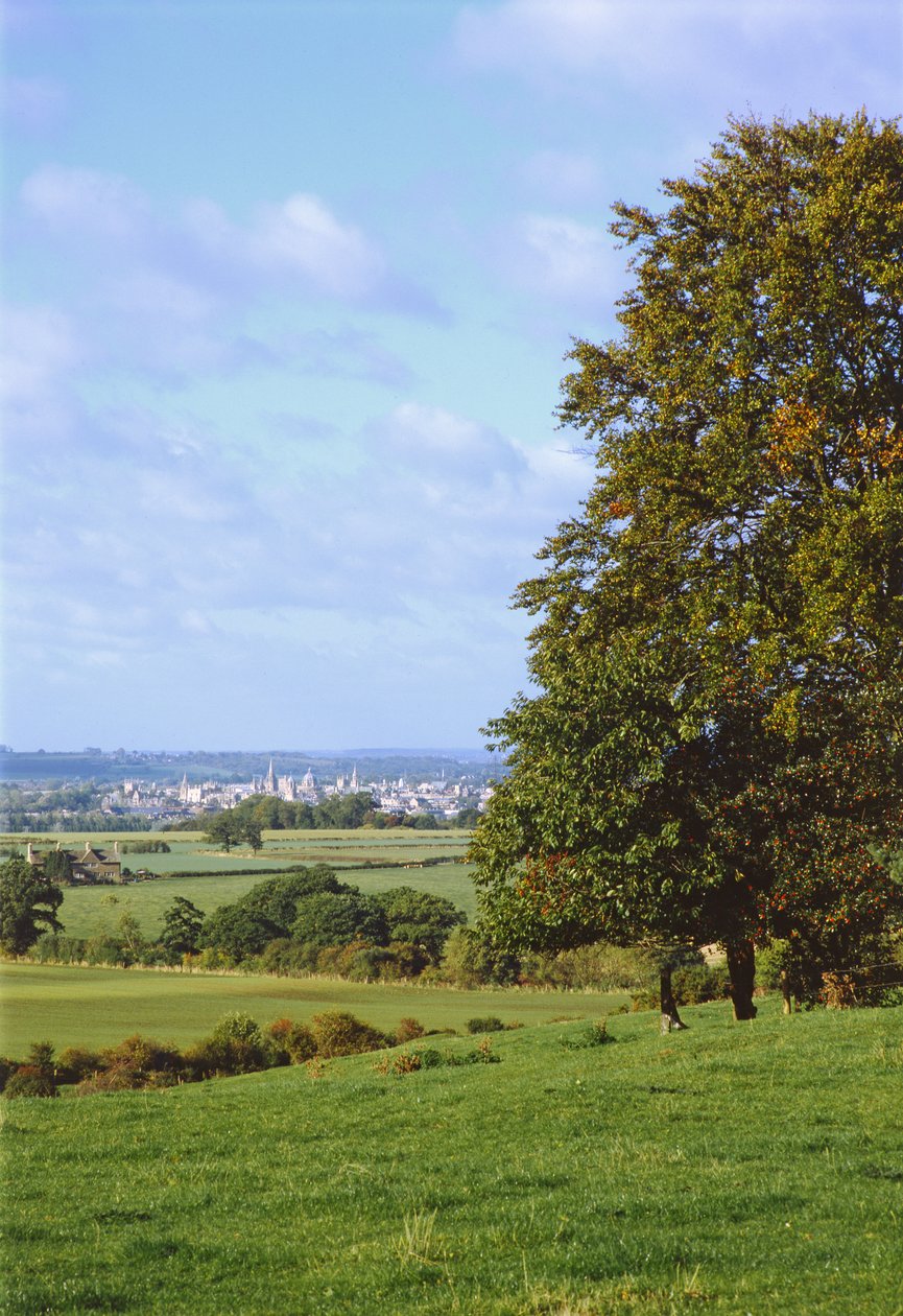 Uitzicht op Oxford vanaf Boars Hill door Unbekannt Unbekannt