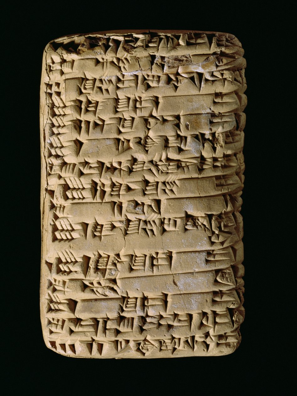 Spijkerschrifttablet, c.2300 v.Chr. door Unbekannt Unbekannt