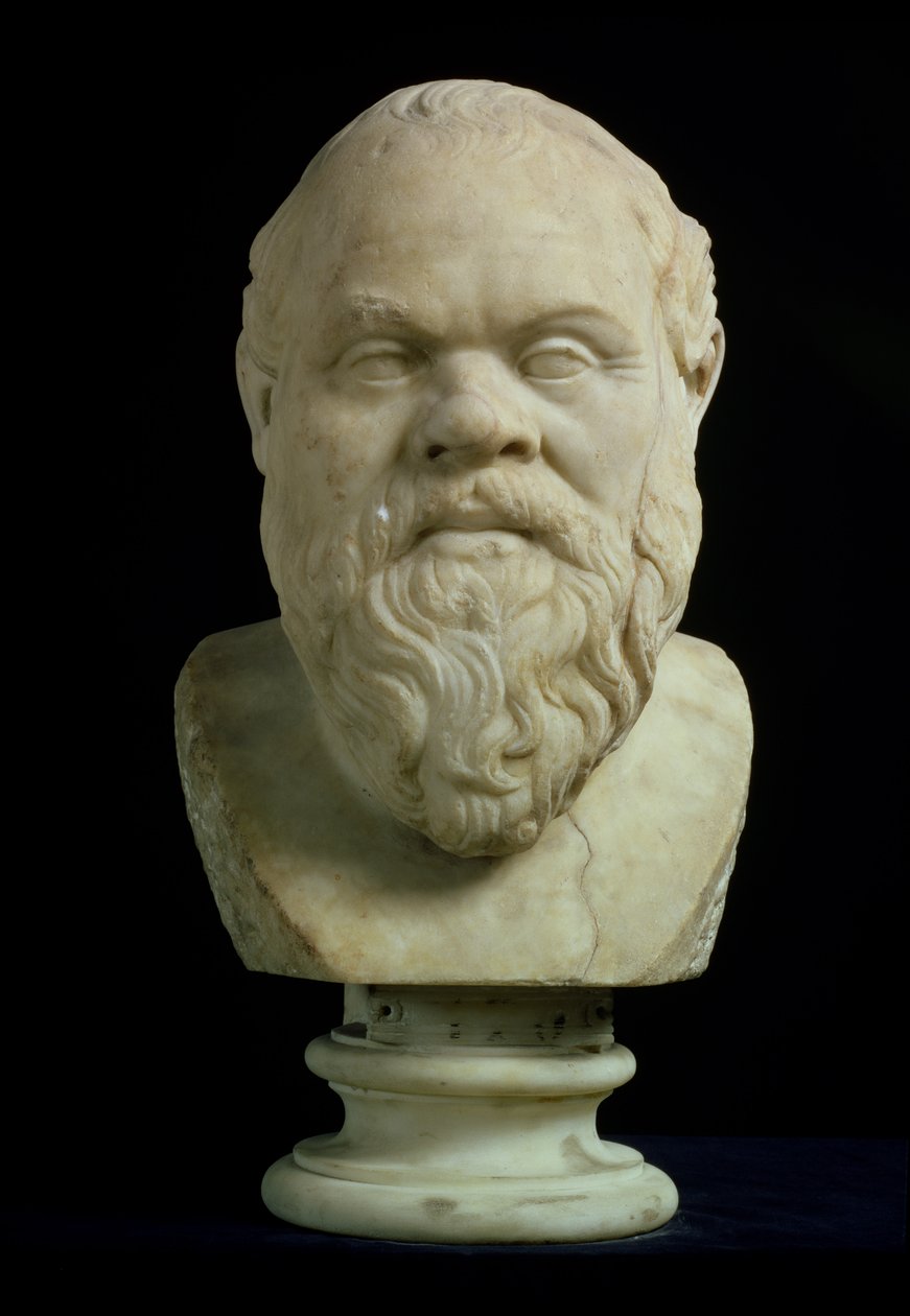 Portretbuste van Socrates door Unbekannt Unbekannt