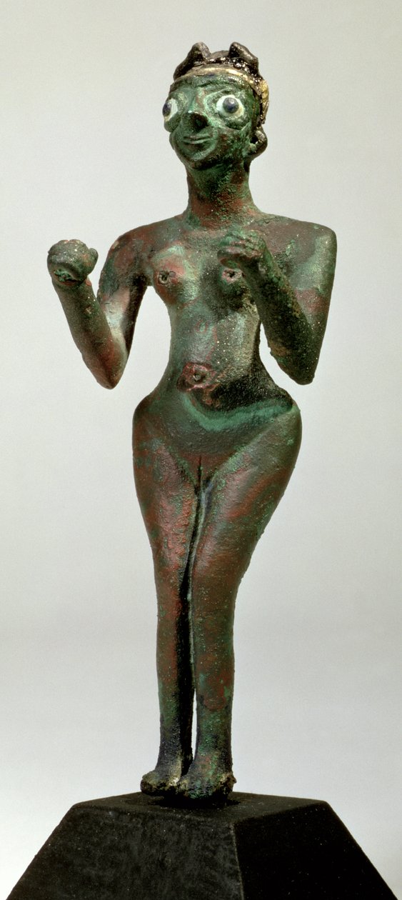 Een godin van Mari, Vroeg-dynastieke periode, ca. 25e-24e eeuw v.Chr. door Unbekannt Unbekannt