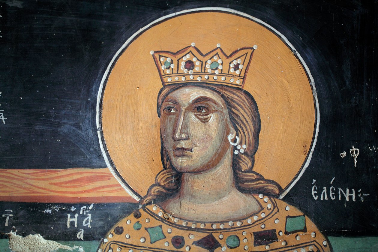 Byzantijnse fresco uit de 15e eeuw door Unbekannt Unbekannt