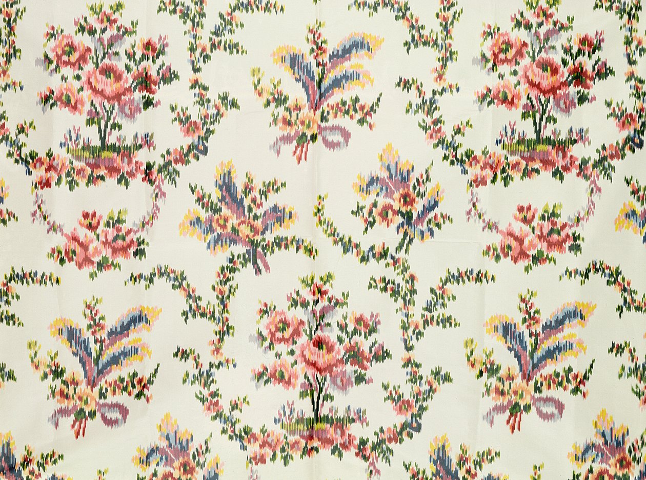 Stof geweven voor Koningin Marie Antoinette in het Paleis van St. Cloud, ca. 1797 door Unbekannt Unbekannt