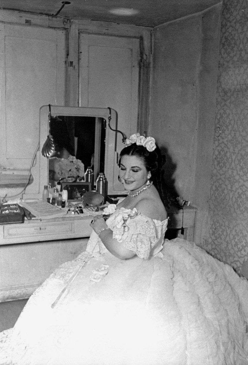 Maria Callas in "La Traviata", Parma, 1951 door Unbekannt Unbekannt
