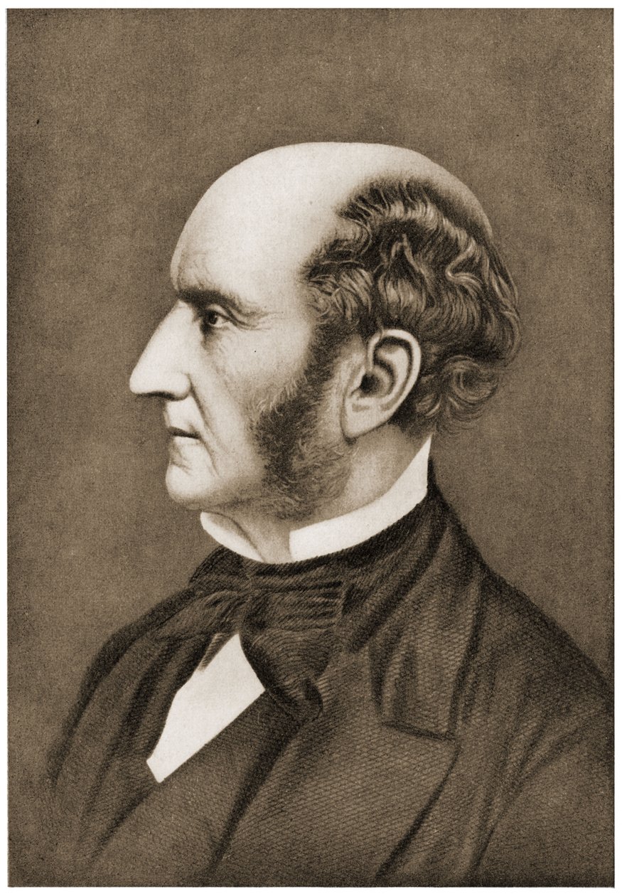 Portret John Stuart Mill, 1911 door Unbekannt Unbekannt