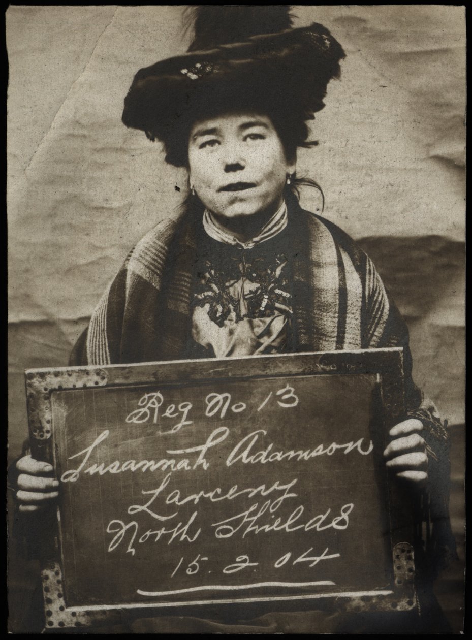 Susannah Adamson, gearresteerd voor het stelen van een portemonnee van een man, North Shields, VK, 1904 door Unbekannt Unbekannt