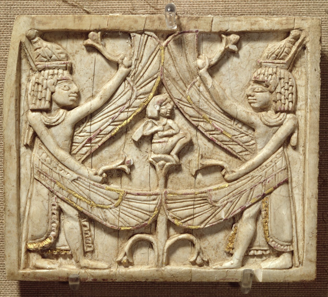 Gevleugelde genii, Assyrische Periode, ca. 750 v.Chr. door Unbekannt Unbekannt