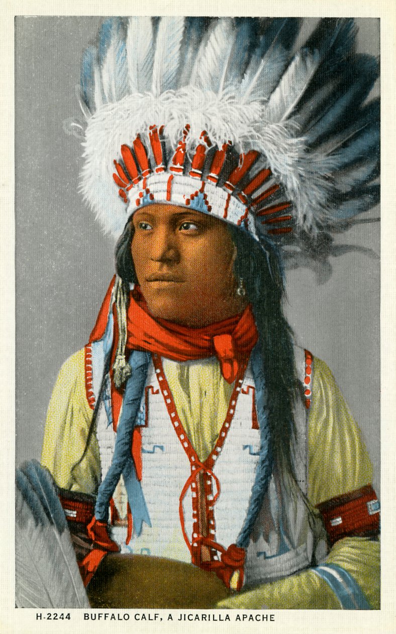 Een Jicarilla Apache Amerikaan door Unbekannter Künstler