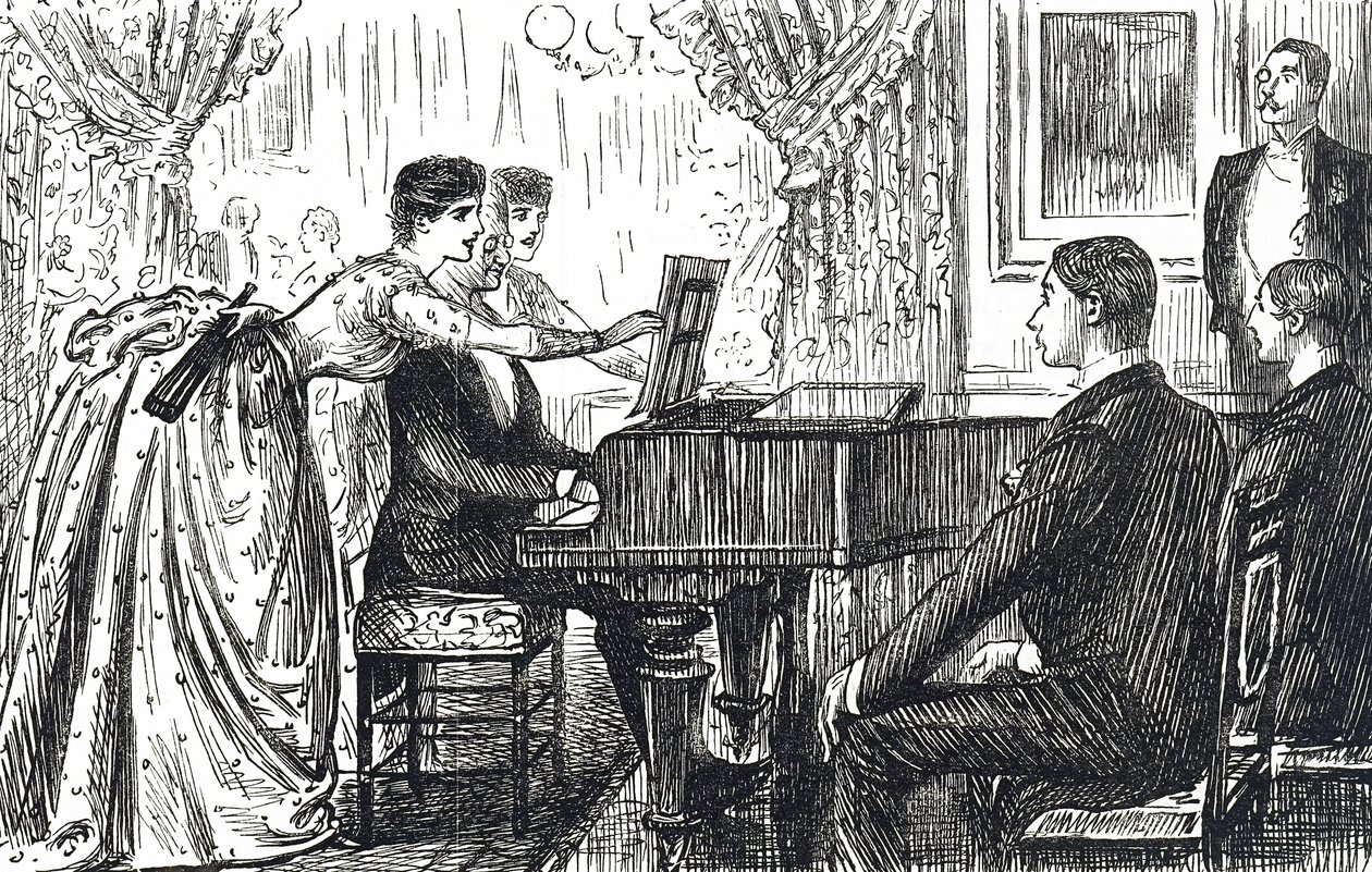 Een muzikale avond thuis door Unbekannter Künstler