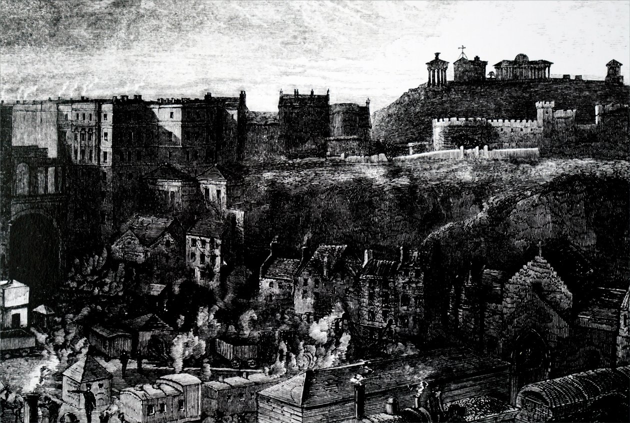 Een uitzicht op Edinburgh door Unbekannt