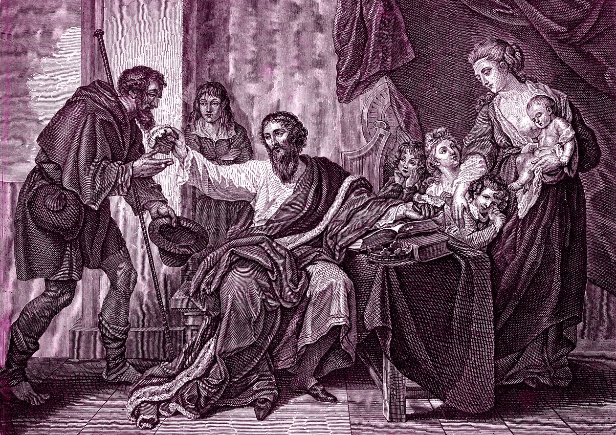 Alfred de Grote en de pelgrim door Unbekannter Künstler