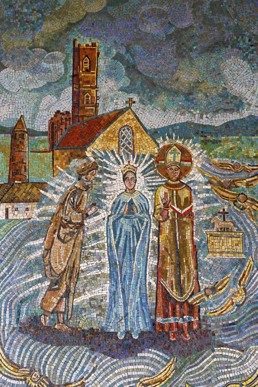 Aankondigingsbasiliek: Iers mozaïek, Nazareth, Israël door Unbekannt