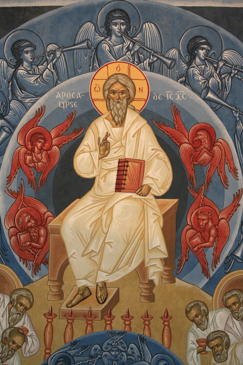 Apocalyps. Saint-Antoine-le-Grand orthodoxe kerk Saint-Laurent-en-Royans Frankrijk door Unbekannt