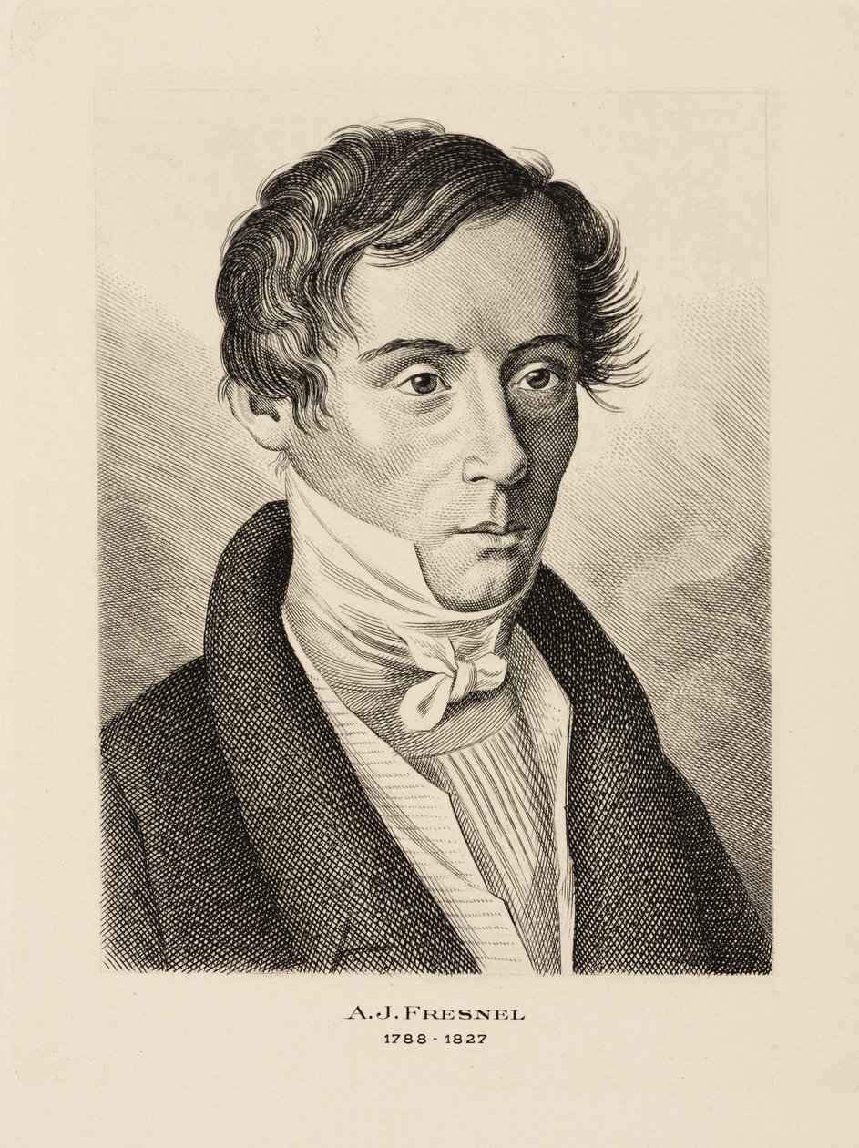 Augustin Jean Fresnel, Franse natuurkundige, ca. 1825 door Unbekannt