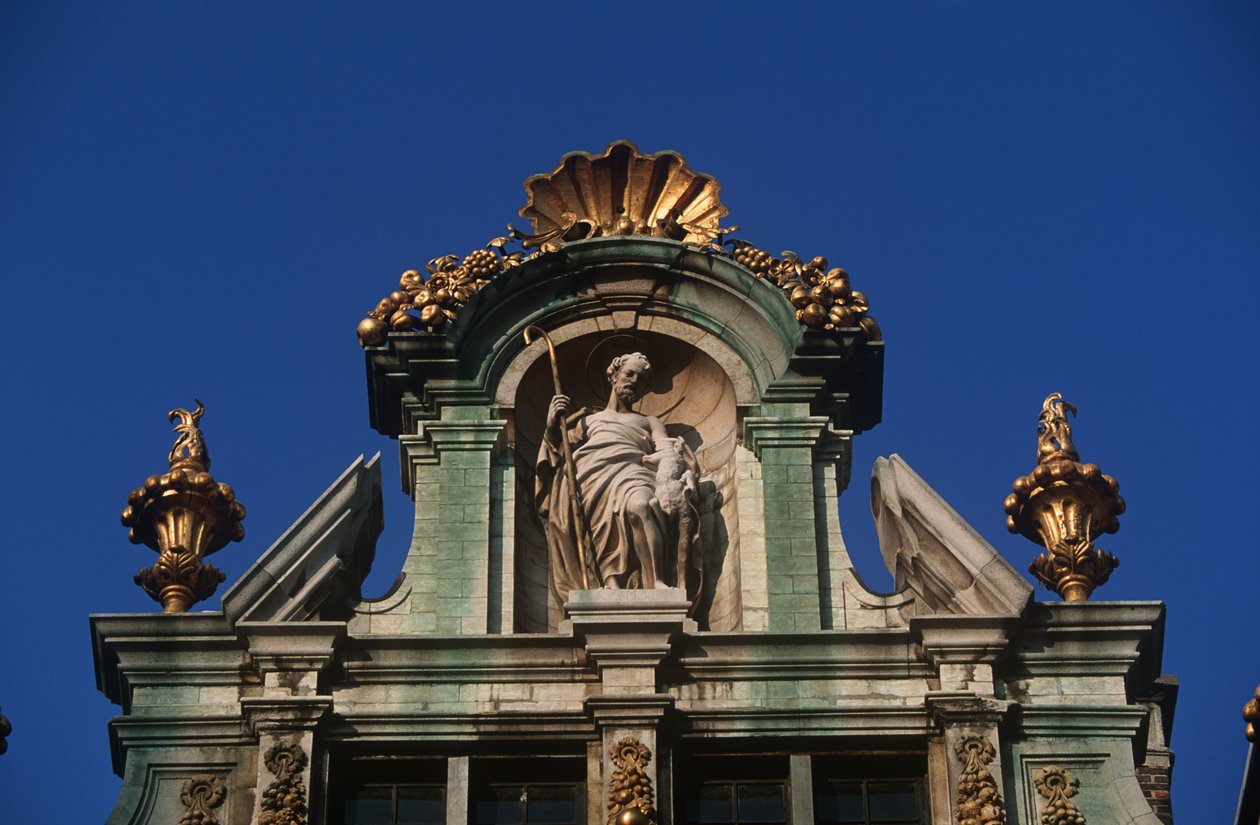 België, Brussel, Grote Markt, architectonisch detail door Benjamin Baud