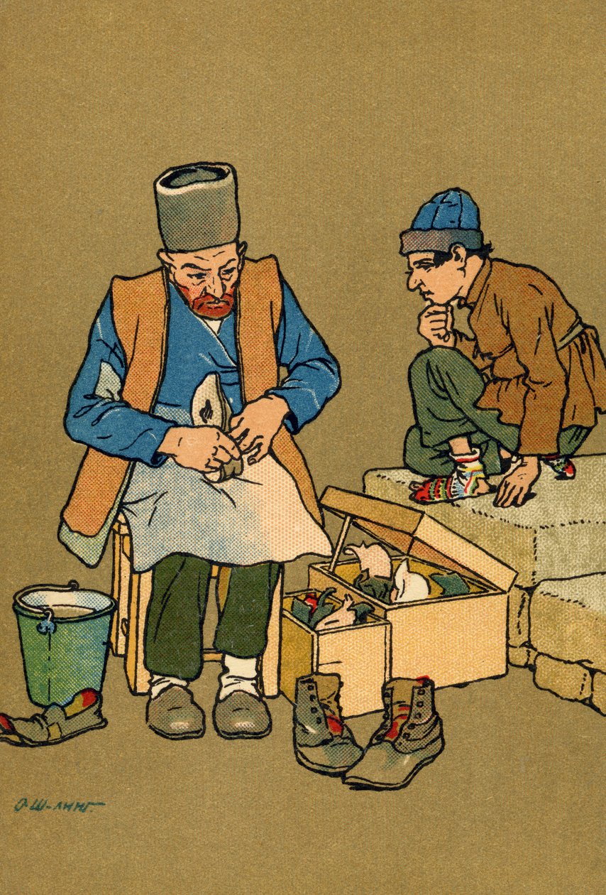 Kaukasus: Tiflis Schoenmaker door Unbekannter Künstler